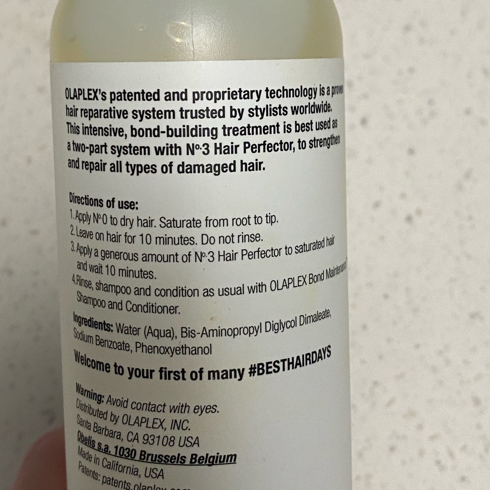 AUTHENTIC Olaplex No.0 Intensive Bond Building hair treatment - Picture 4 of 6